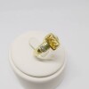 Anillo en oro 18k con topacio y brillantes Anillo en oro 18k con topacio y brillantes