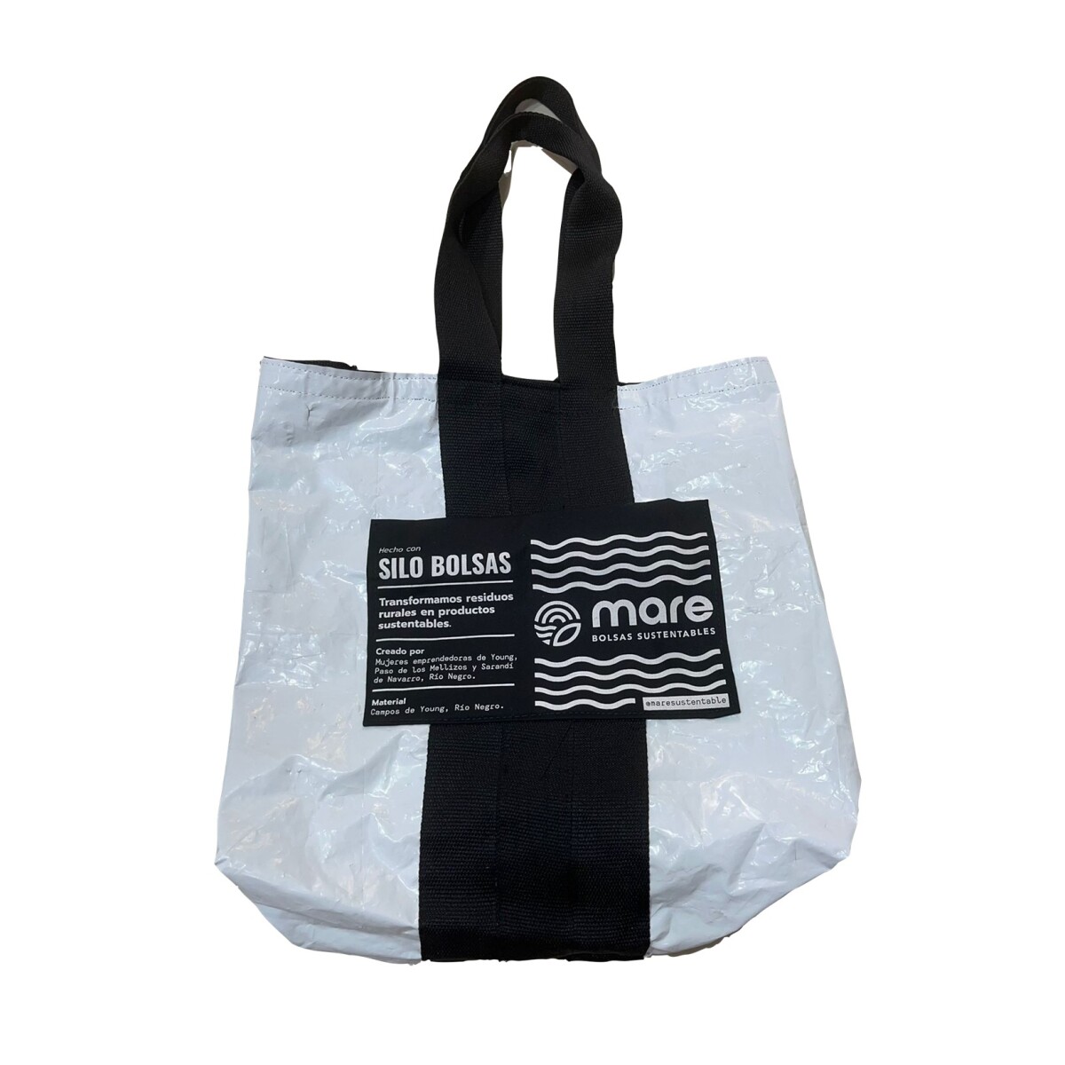 Bolsa Magna M Mare Bolsas Sustentables - Blanca 