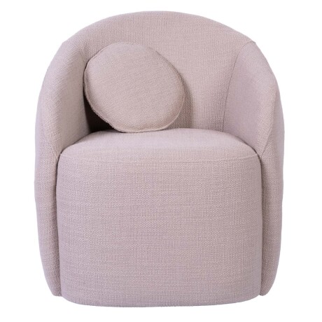 BUTACA GIRATORIA TELA NATURAL-BEIGE PARIS BEIGE
