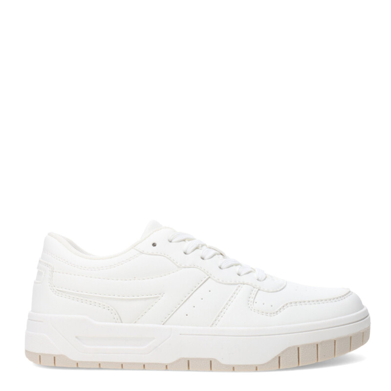 Championes de Mujer Miss Carol RENCH con plataforma Blanco