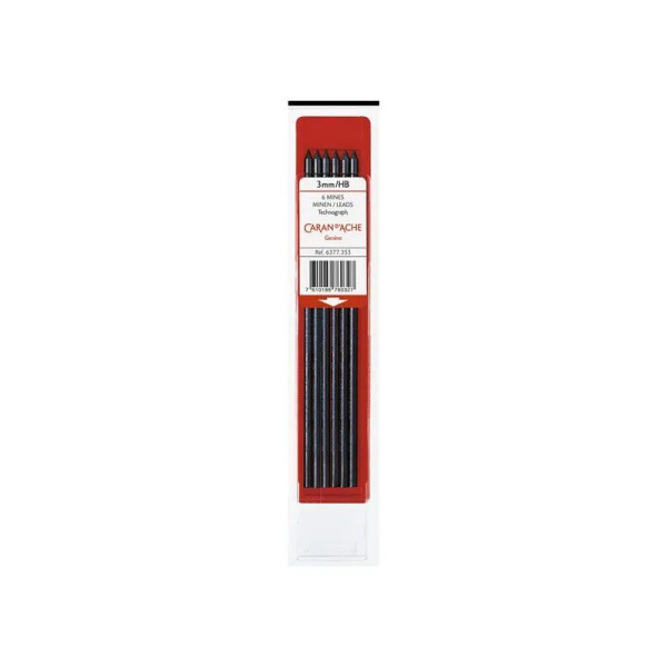 Minas de grafito Caran d'Ache 2 mm - 2B