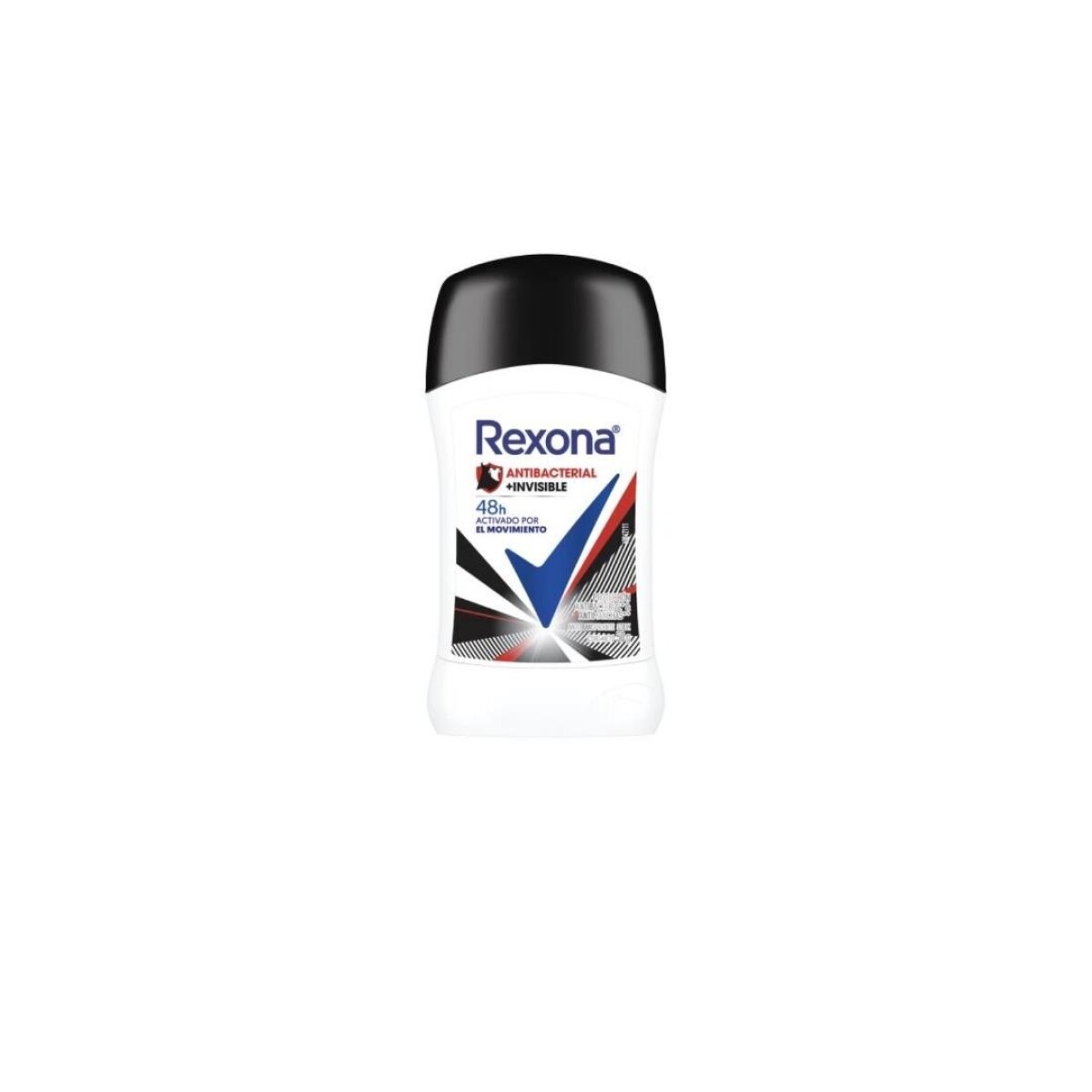 REXONA BARRA ANTITRANSPIRANTE ANTIBACTERIAL INVISIBLE, 50GR 