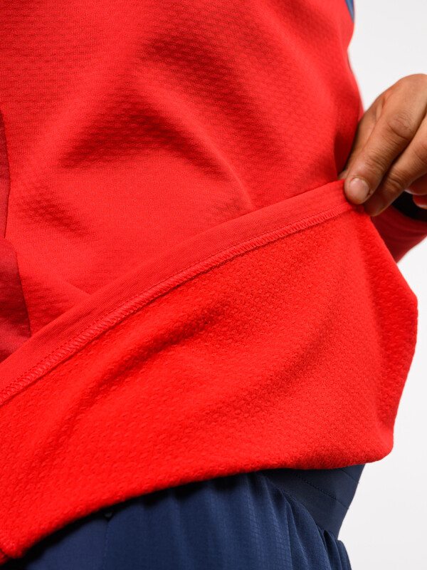 Buzo Medio Cierre Tech Nacional Hombre Beige, ordeaux, Rojo