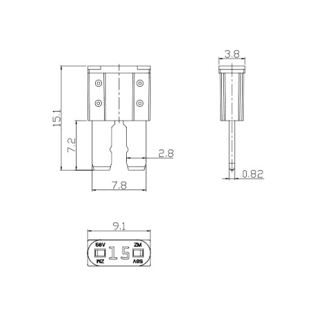 FUSIBLE - ATA MICRO 25A - FUSIBLE - ATA MICRO 25A -