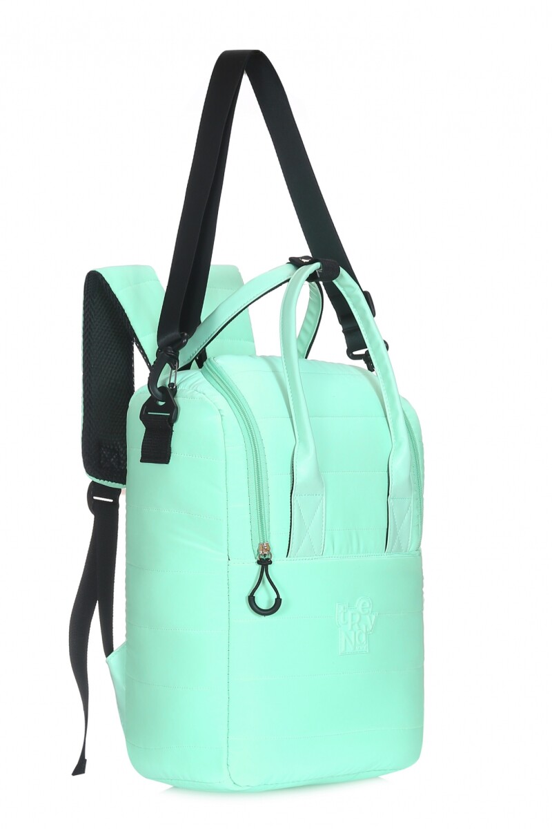 Mochila Matera Puffer Verde agua