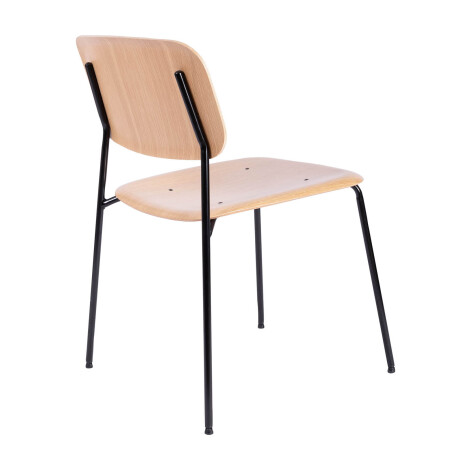 SILLA DE COMEDOR MADERA-Y-METAL NATURAL-BEIGE O´CONOR II