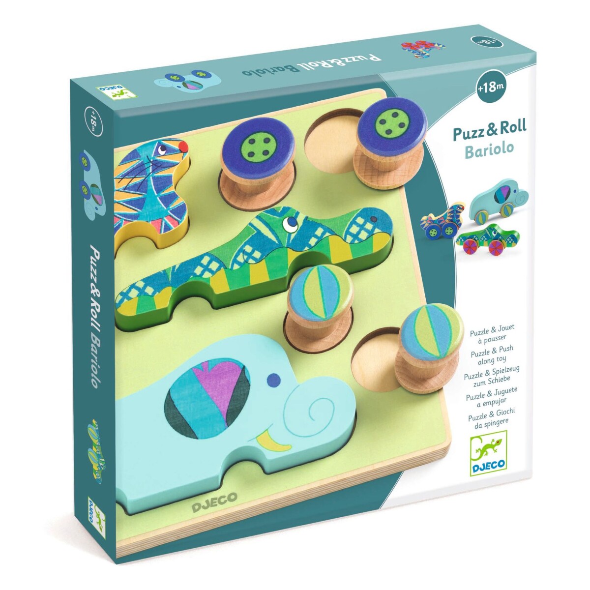 Puzzle 2en1 Puzz & Roll Bariolo Djeco 