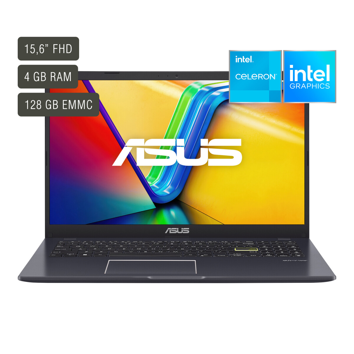 Notebook Asus Vivobook 15,6'' N4500 4GB 128GB WIN11 