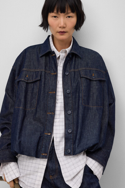 BOMBER DENIM Azul