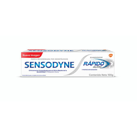 SENSODYNE RAPIDO ALIVIO BLANQUEADORA PASTA DETAL 100 GR SENSODYNE RAPIDO ALIVIO BLANQUEADORA PASTA DETAL 100 GR