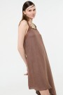 VESTIDO ASIMETRICO Chocolate