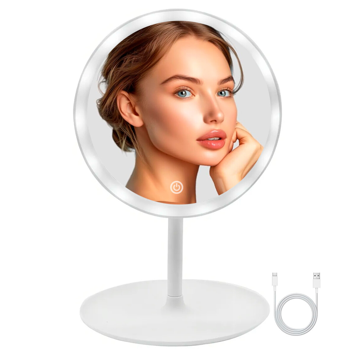 Espejo Maquillaje Xion Xi-makeup3-cu Con Luz Led - ESPEJO DE MAQUILLAJE XION XI-MAKEUP3 