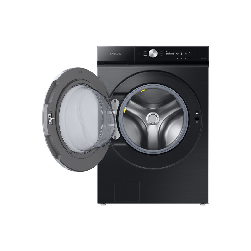 Lavarropas Samsung Bespoke AI 25 kg Negro con AI Ecobubble, Vapor Higiénico y Auto Open Door WF25B9600KV Lavarropas Samsung Bespoke AI 25 kg Negro con AI Ecobubble, Vapor Higiénico y Auto Open Door WF25B9600KV