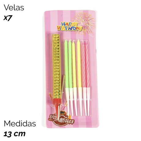 Velas Cotillon X 6 Y Vela Volcan Velas Cotillon X 6 Y Vela Volcan