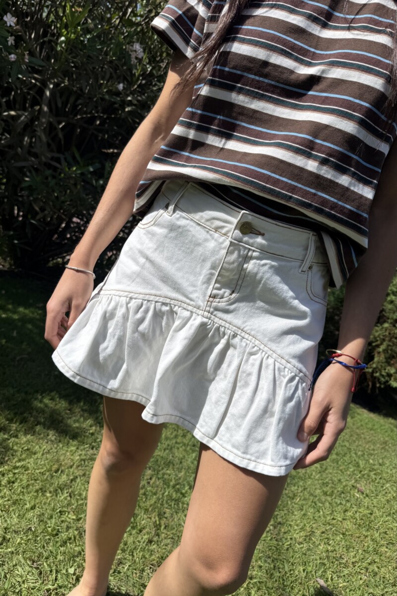 FALDA ULA DENIM Crudo