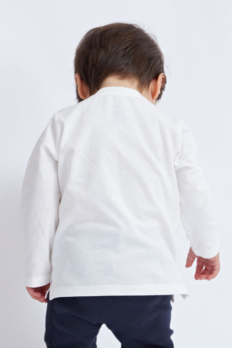 Remera manga larga básica Blanco