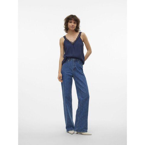 VMJOSIE LACE SINGLET WVN GA Navy Blazer