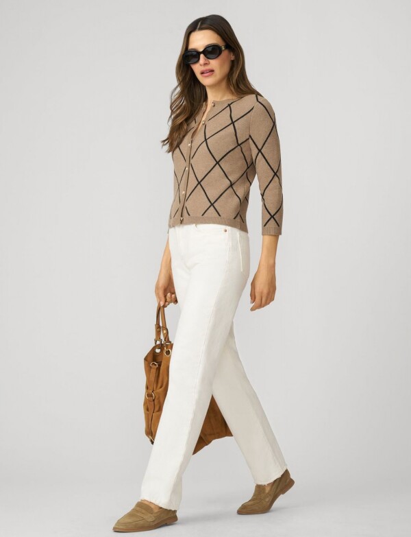 Cardigan Rombos TOSTADO