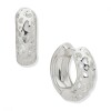 Pe 21Mm Leopard Huggie Silver