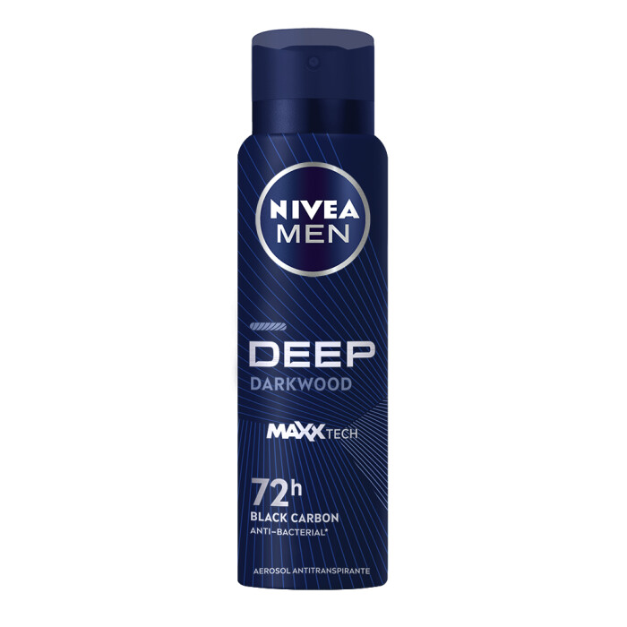 NIVEA DEO SPRAY DEEP DARKWOOD 150ML única
