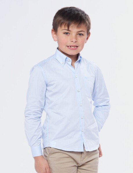 CAMISA LISA Celeste