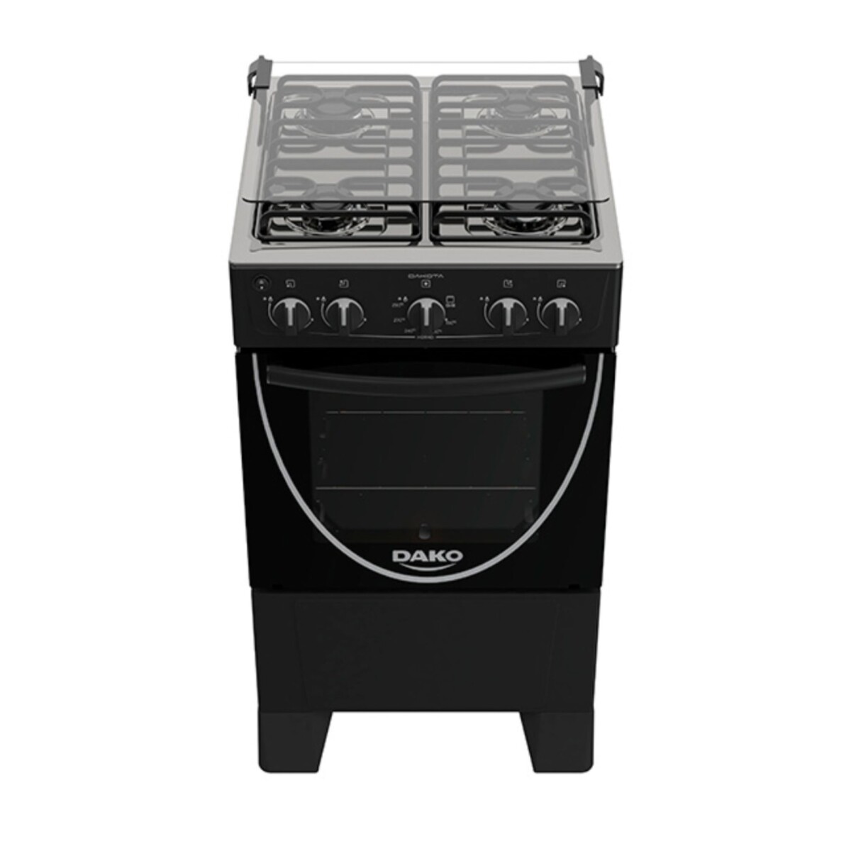 Cocina Dako Luna 4 hornallas Negra 1067 