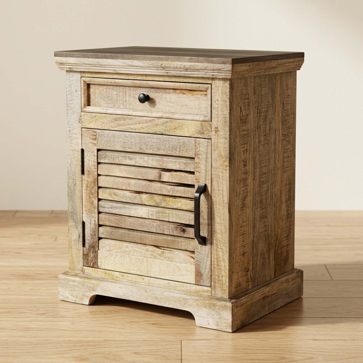 MESA DE LUZ - MADERA-DE-MANGO MARRON 1C/1P JUN 