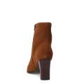 Botas de Mujer Bottero Caña Baja En Punta de Cuero Marrón Camel
