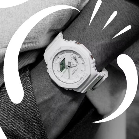 Reloj G-Shock Ga2100-7A7Dr En Resina Blanco 0