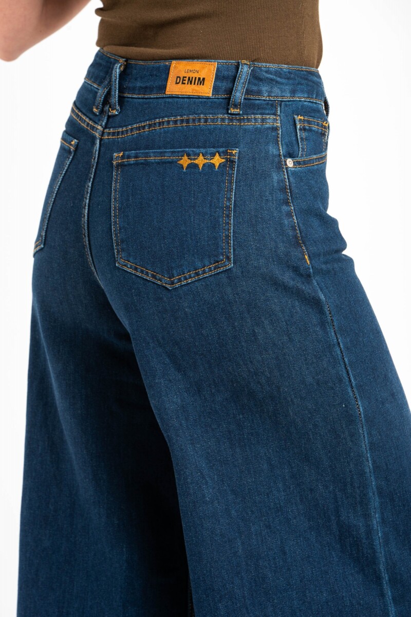 Jean Wide Leg Jean Oscuro