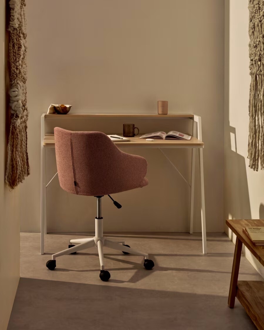 Silla de escritorio Einara rosa