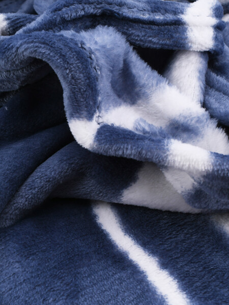 MANTA FLANNEL PRINT AZUL OSCURO