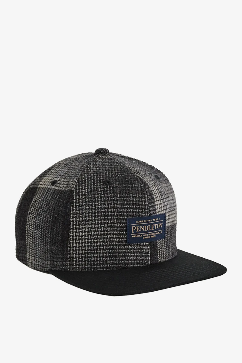 PATCHWORK FLAT BRIM Negro