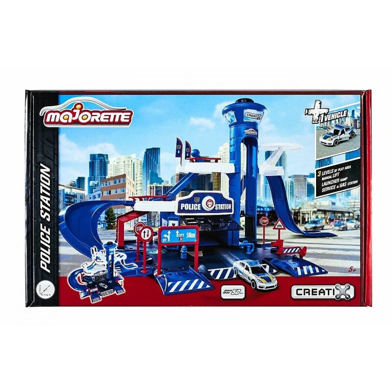 Garage Majorette Creatix Police Station + 1 Vehicles Garage Majorette Creatix Police Station + 1 Vehicles