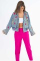 Chaqueta flower Jean Celeste