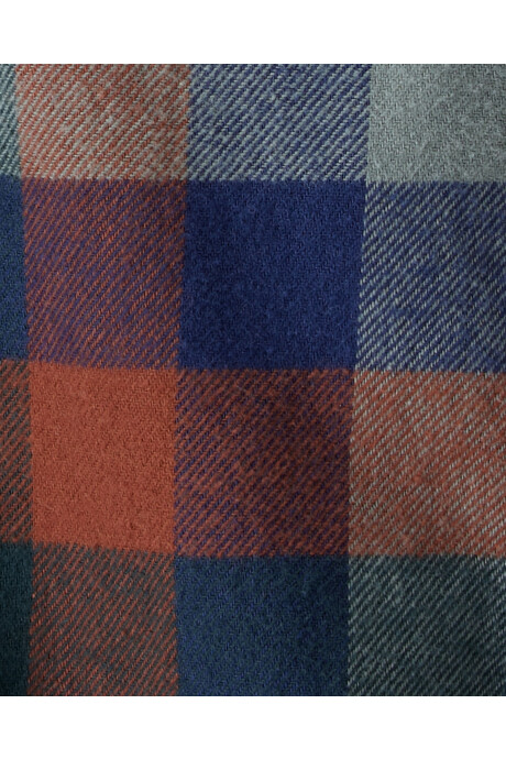 Body camisa de franela, diseño a cuadros Sin color