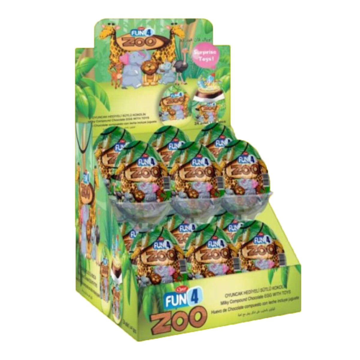 Huevo de chocolate x 24 - Zoo 