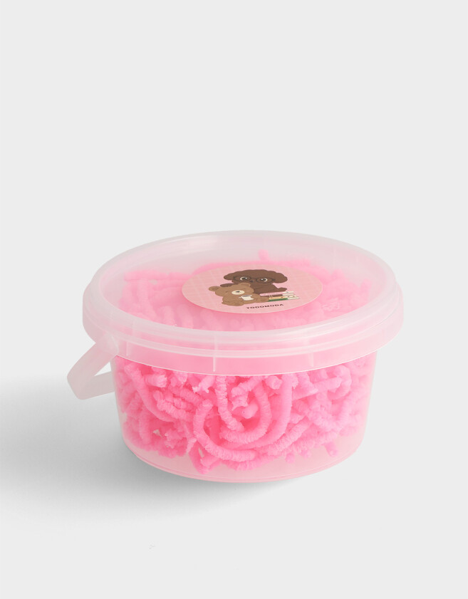 Lúdico Juguetes Balde De Squishy En Forma De Gusanos - Fucsia Medio
