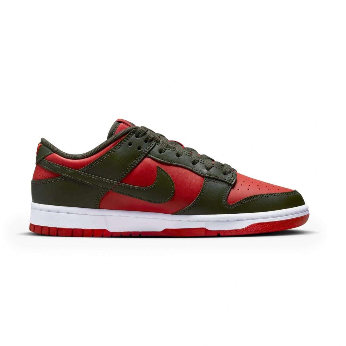 NIKE DUNK LOW RETRO - Red/Dark Green 