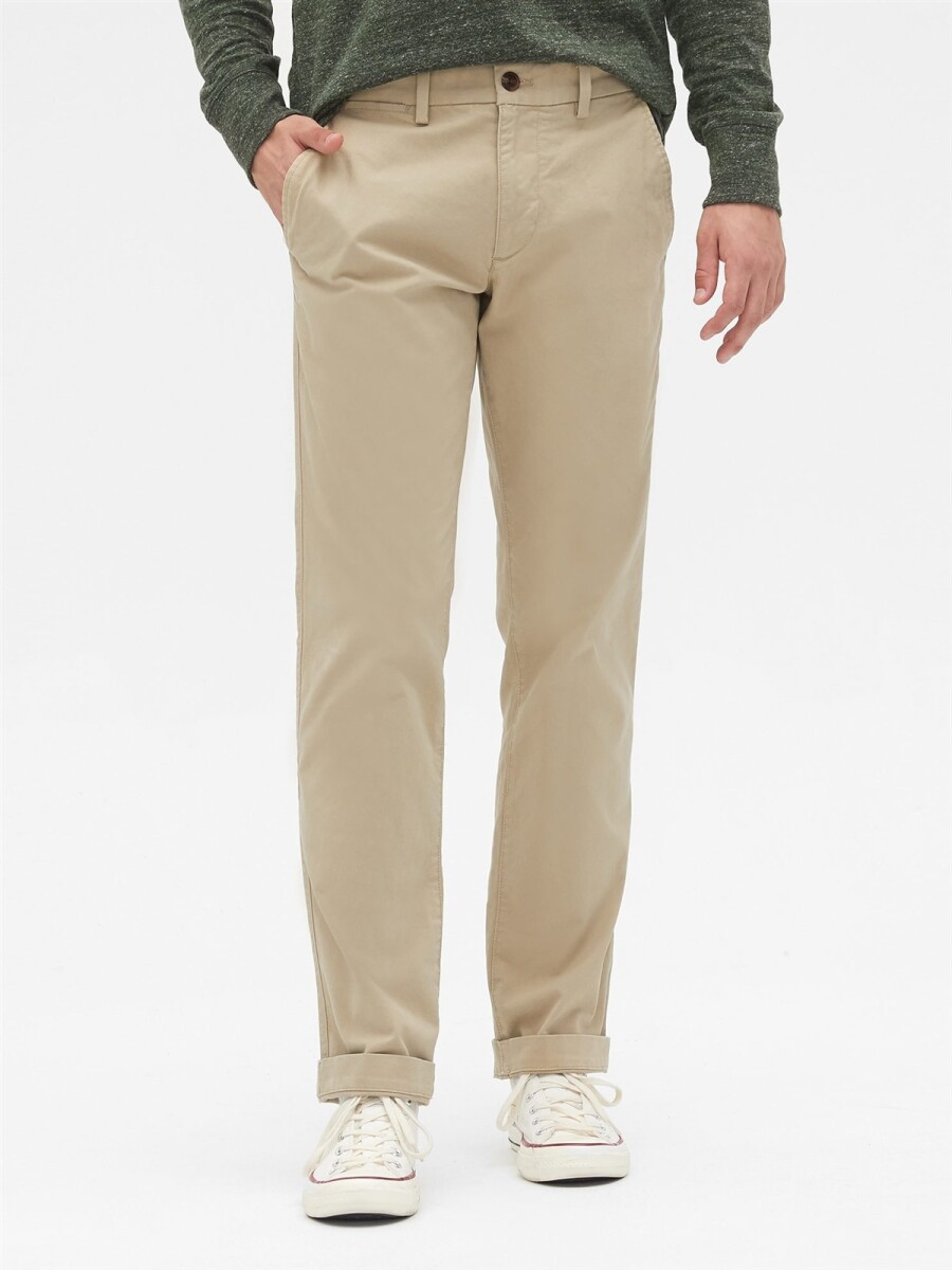 Pantalón Khaki Straight Hombre - Iconic Khaki 