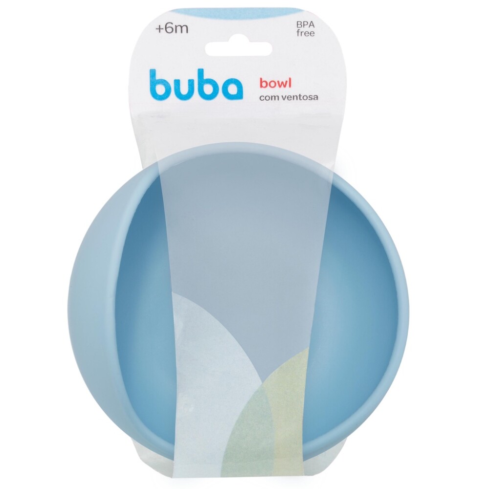 Bowl con ventosa silicona BUBA celeste