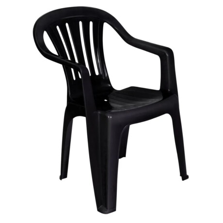 Silla Poltrona Plástica Mor Negra Silla Poltrona Plástica Mor Negra