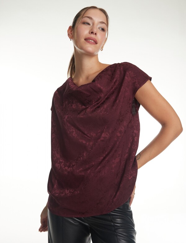 Blusa Labrada BORDEAUX