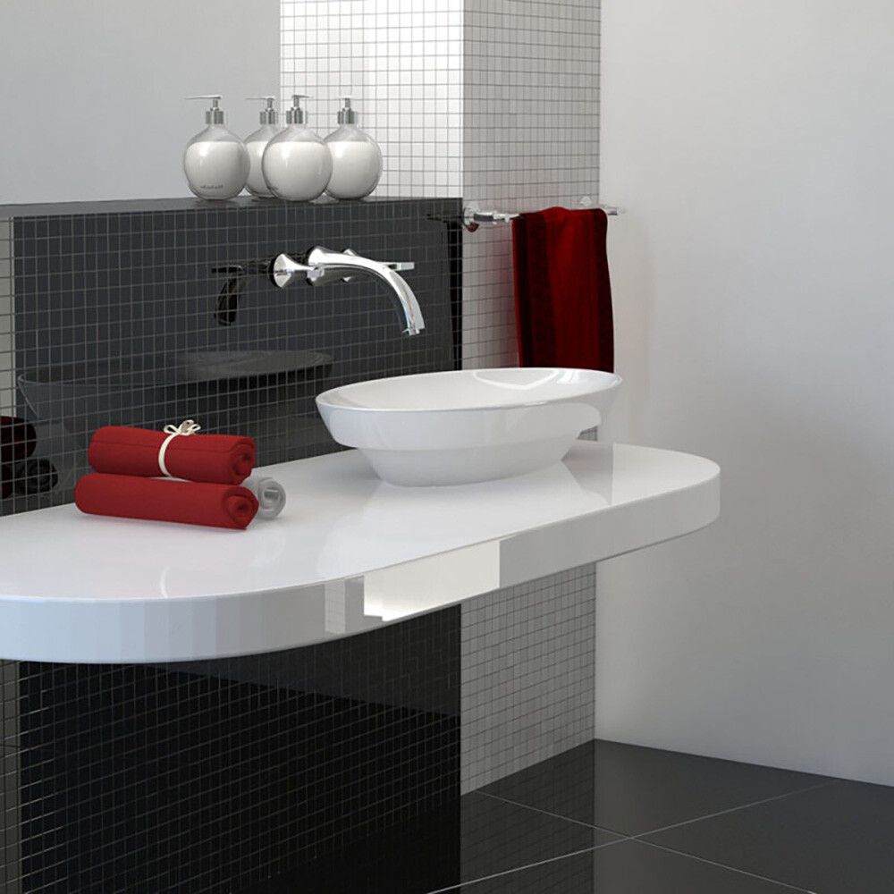 BACHA DE APOYO MODELO ALBENIZ 55 CM BLANCO Bacha De Apoyo Modelo Albeniz 55 Cm Blanco