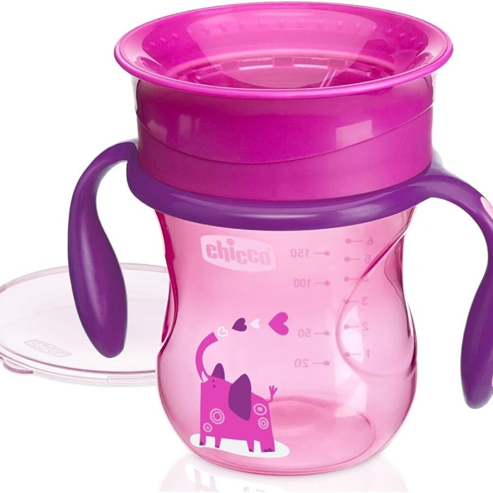 Vaso entrenamiento 360 CHICCO rosado