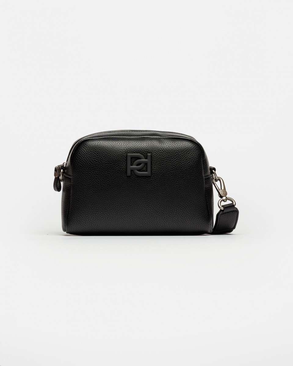 Bandolera Tesa en Efecto Cuero Graneado - Negro 