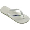 Ojotas Havaianas Brasil Logo Blanco