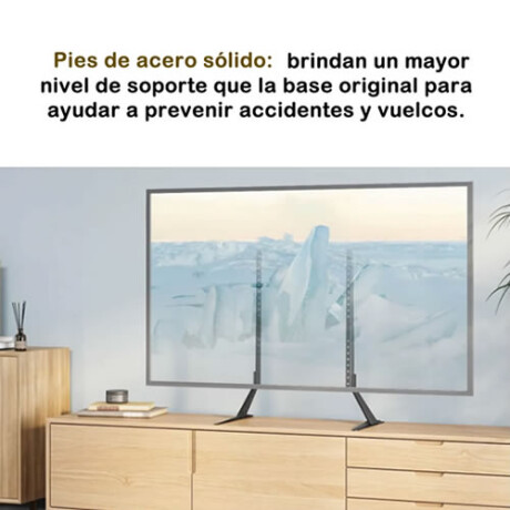 Soporte de mesa para TV 30 -70" con diseño minimalista Soporte de mesa para TV 30 -70" con diseño minimalista