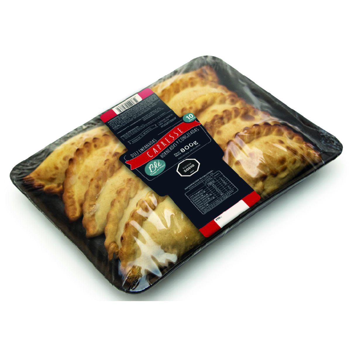 Bandeja de 10 Empanadas Horneadas Caprese 