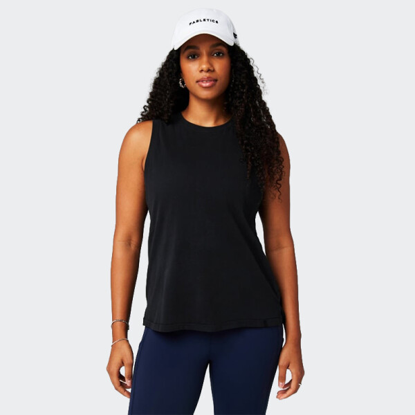 Musculosa Fabletics Cotton Negro